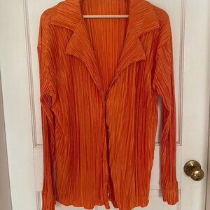 Orange Matching Pantsuit Set